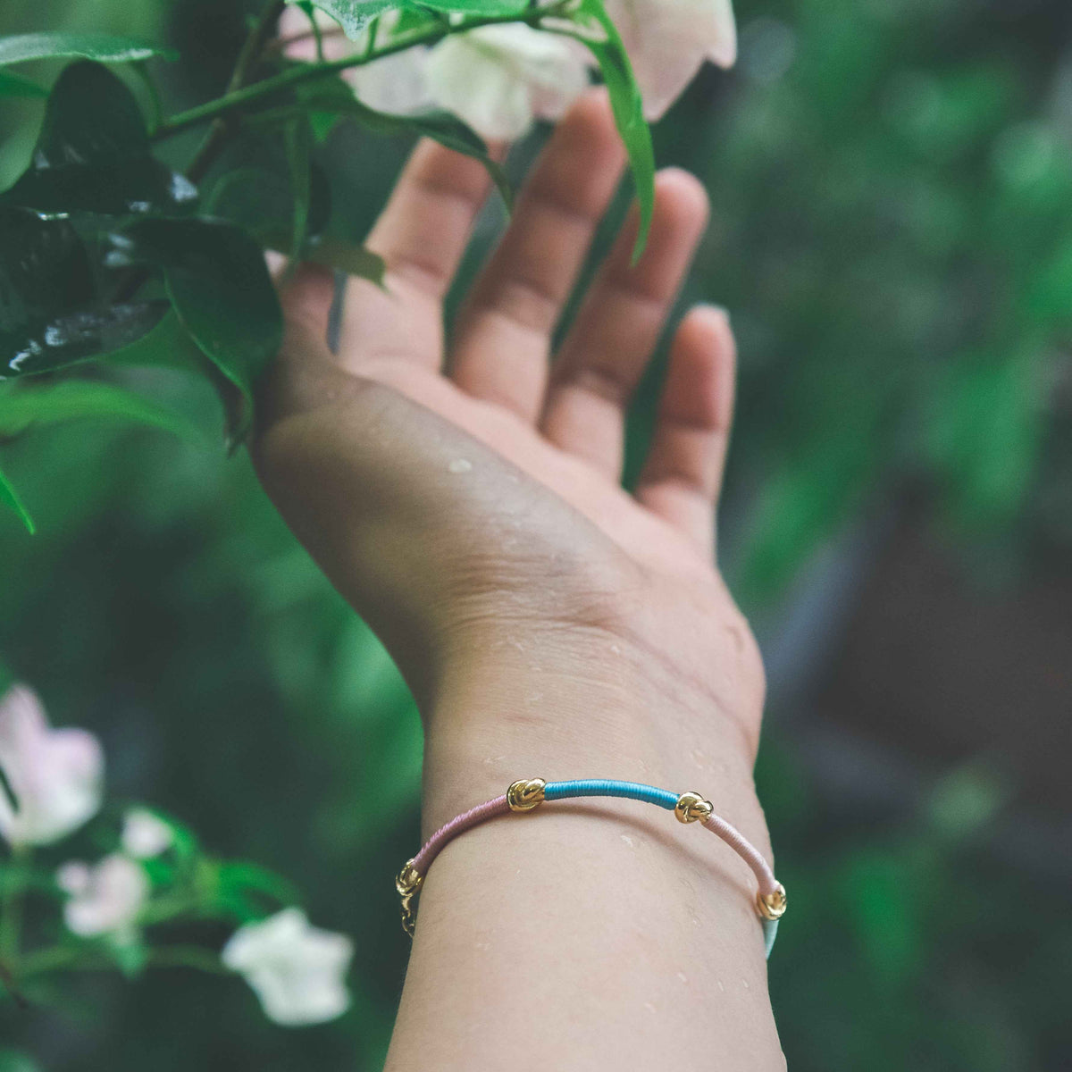 Knots for Freedom Bracelet Thread Wrapped