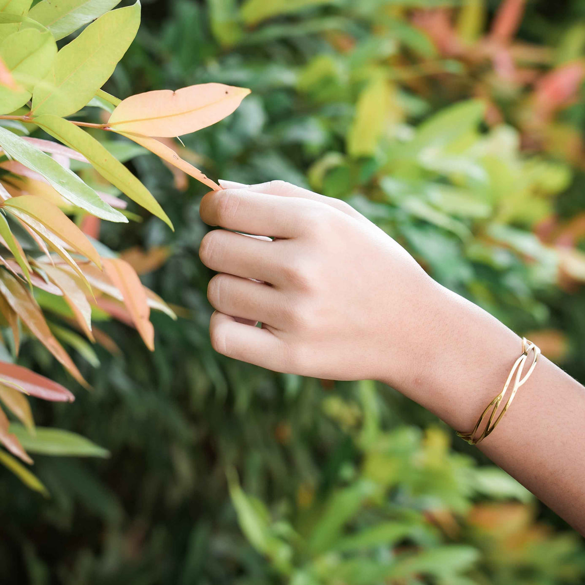 Walk on Water Cuff Bracelet Gold