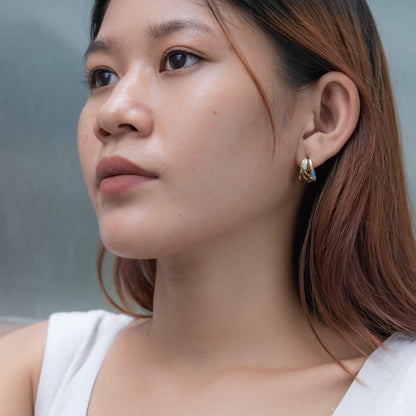 Walk in Faith Mini Hoop Earrings