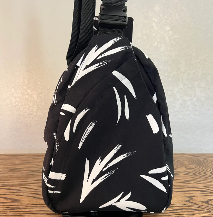 Rosa Bag - Black White Brushstrokes