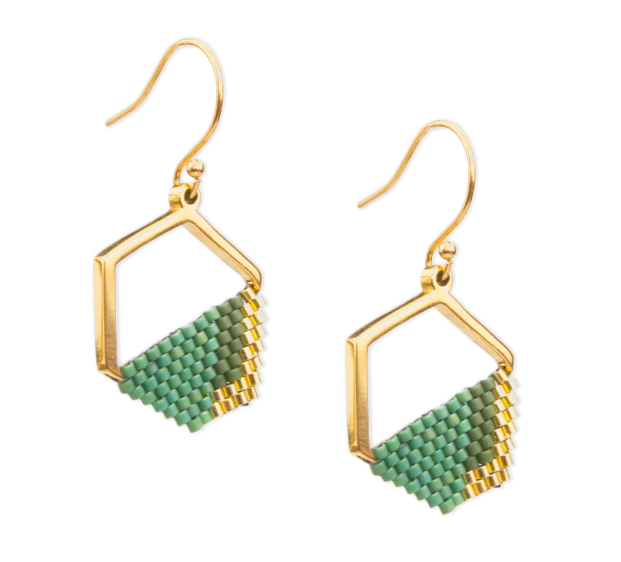 Strength in Hope Earrings Teal
