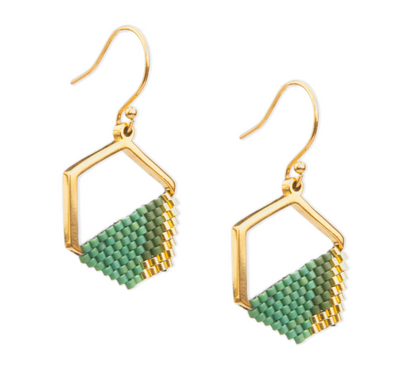 Strength in Hope Earrings Teal
