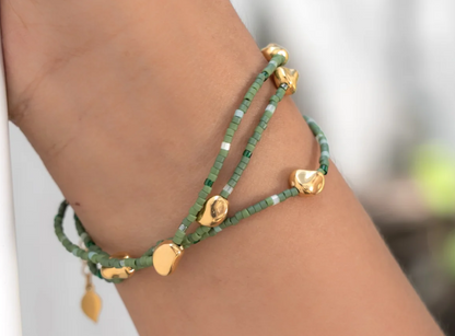 Garden of Eden Layered Bracelet Gold